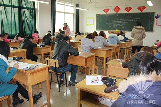 西安海棠学院2013年12月全国英语应用能力A、B级考试圆满结束